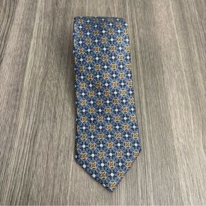 Joseph Abboud Blue Geometric Silk Tie | Made in Italy